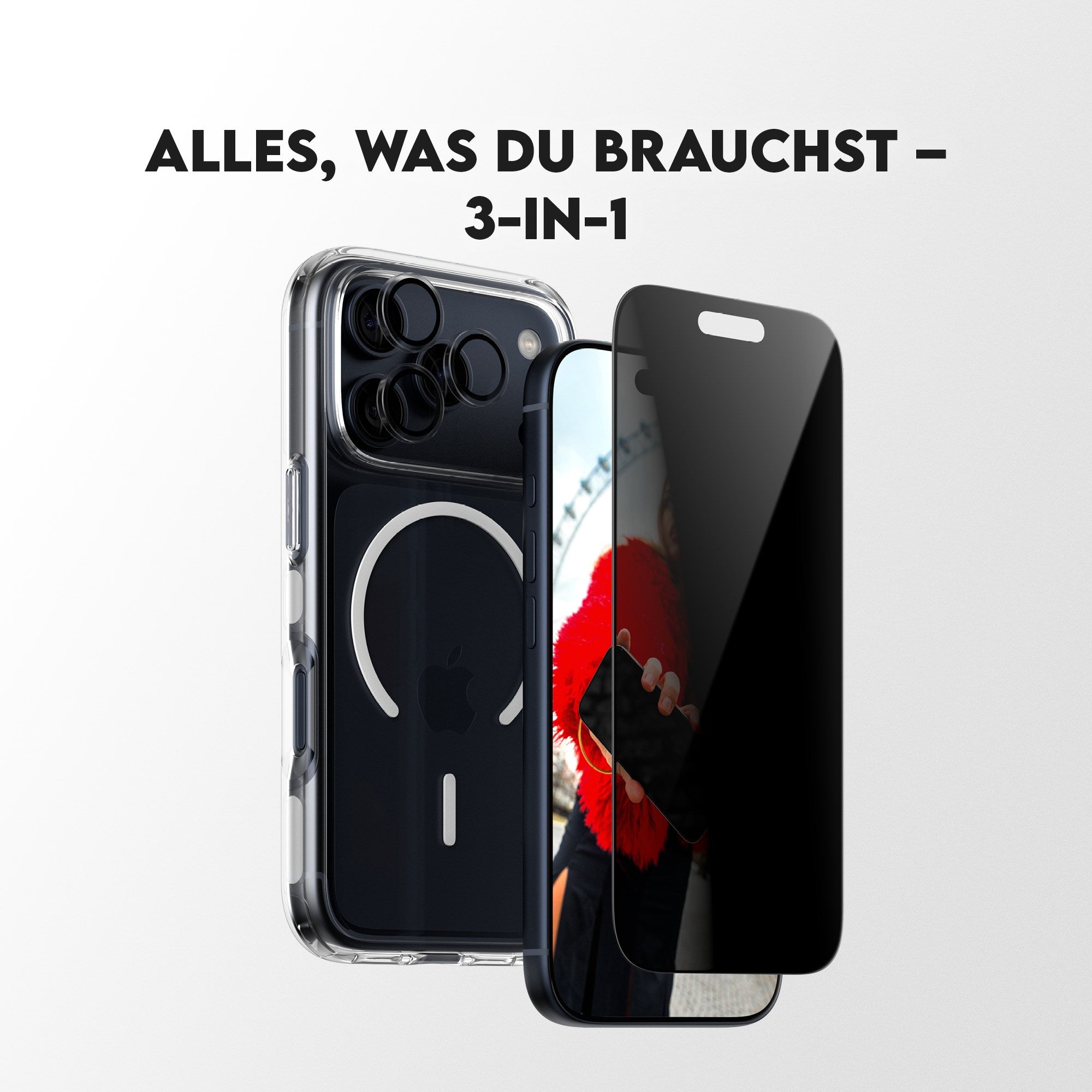 PanzerGlass® | CARE™ by PanzerGlass® 3-in-1 Privacy Set iPhone 17 Pro Max